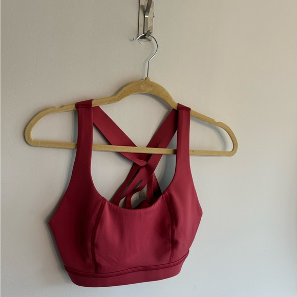 Sweaty Betty medium burgundy sports bra… - Picture 4 of 6